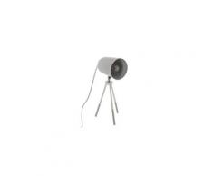 Lampe trépied pour enfant coloris gris et blanc - 32 x 12,5 cm -pegane-