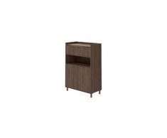 Buffet - bahut - enfilade gaby buffet haut décor bois - 2 portes - l 90 cm