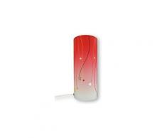 Lampe de chevet chambre d'enfant etoiles fraise