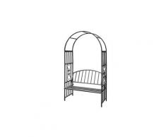 Arche à rosiers gloriette avec banc de jardin plante grimpante 205 cm helloshop26 2001087