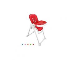Chaise haute pour bébé, chaise pliante pour bébé, rouge, taille déployée: 105 x 89 x 56 cm