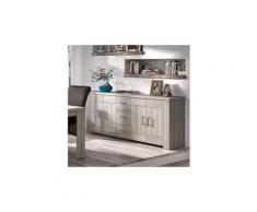 Enfilade 220 cm couleur chêne clair contemporaine valerie