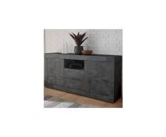 Enfilade 180 cm gris foncé moderne serena