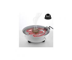 Barbecue électrique en forme de demi cercle - gril et plateau pour récupérer les graisses facile à utiliser et nettoyer 1250 w