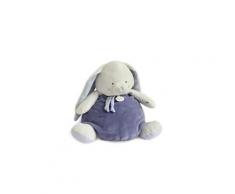 Icaverne doudou range pyjama lapin 38cm - bleu