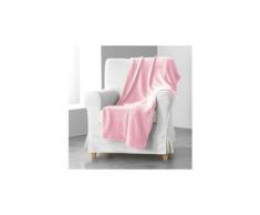 Jeté de canapé "louna" 180x220cm rose