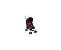 Trottine poussette canne arizona - bébé fille - noir et fuchsia
