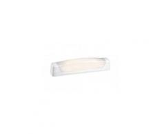 Réglette led murale blanche talasso pour salle d'eau - 6w - 4000k - 525lm - non dimmable - avec ampoule - blanc