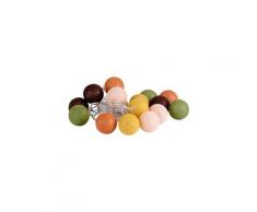 Guirlande boule lumineuse 15 led déco scandinave diamètre 3,5cm vintage