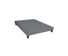 Sommier déco tapissier gris de dreamea - 140x190cm