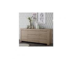 Enfilade contemporaine 210 cm couleur chêne clair agathe