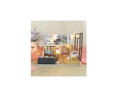 3d en bois bricolage maison miniature meubles led maison puzzle décorer des cadeaux créatifs jouets éducatifs