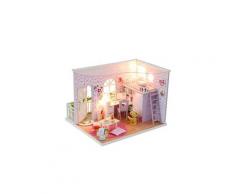 3d en bois bricolage maison miniature meubles led maison puzzle décorer des cadeaux créatifs jouets éducatifs