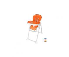 Chaise haute pour bébé, chaise pliante pour bébé, orange, taille déployée: 105 x 89 x 56 cm
