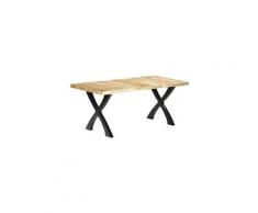 Table de salle à manger 180x90x76 cm bois de manguier massif