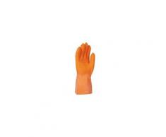 Gant protection chimique anti chaleur singer taille 9 orange coton interlock 30cm coupé cousu paume crêpée