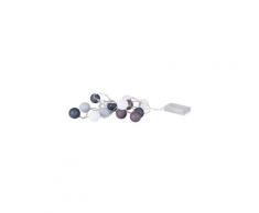 Guirlande boule lumineuse 15 led déco scandinave diamètre 3,5cm gris
