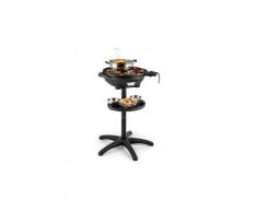 Grillpot Grill électrique 1600W Barbecue Gril de table 40cm Gril Fonte