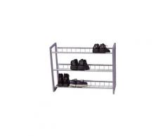 Etagère à chaussures en métal pour 12 paires 80x60x25 cm med05086