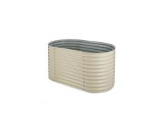 High grow carré potager surélevé plantations 1,6 m zinc-alu beige