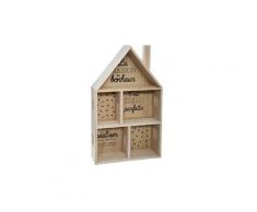 Etagère enfant forme maison en bois - l.28 x l.10 x h.47 cm -pegane-