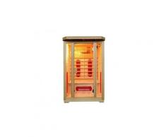 Sauna infrarouge 2 places gamme prestige oslo ii - l120*p105*h190cm - 1750w