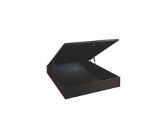 Sommier coffre de rangement en kit noir merinos in & out 140x200