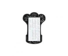 Semainier mémo magnet liste de courses toque chef cuistot