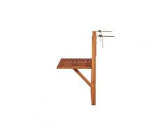 Icaverne - tables d'extérieur superbe vidaxl table de balcon bois d'acacia massif marron