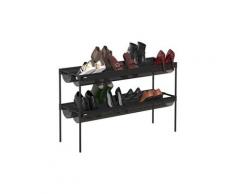 Etagère à chaussures en métal 16 paires
