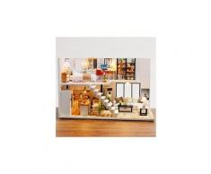 3d en bois bricolage maison miniature meubles led maison puzzle décorer des cadeaux créatifs jouets éducatifs