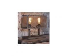 Lampe sur pied industrielle en métal gris chicago 2