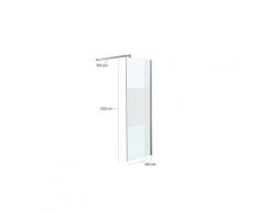 Inedit pare de douche, pare baignoire 140x200x100cm rectangulaire demi-dépoli