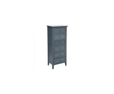 Chiffonnier 6 tiroirs gris charme