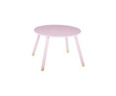 Table enfant douceur - diam. 60 cm - rose