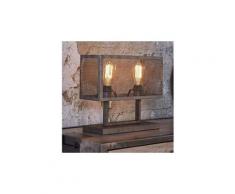 Lampe sur pied industrielle en métal gris bradley 2