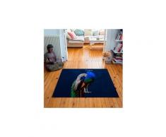 Tapis carré velours antidérapant imprimé animaux kelly - 135 x 135 cm