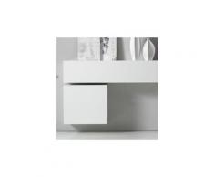 Cube mural de rangement blanc laqué design lorelis