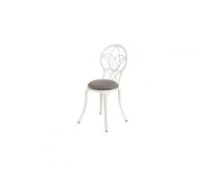 Chaise de jardin bistro saint-tropez - blanc cassé