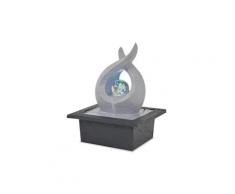 Fontaine d'intérieur avec lampe led polyrésine