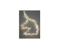 Lampe néon forme licorne en métal - 38 x 47.5 cm -pegane-