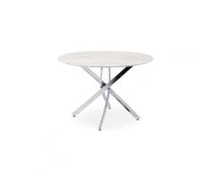 Table ronde dolmen effet marbre