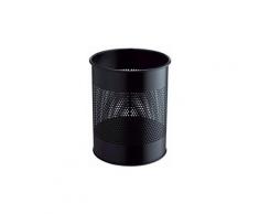 Durable corbeille papier metal, ronde, 15 litres, anthracite