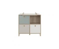 Commode à langer 3 tiroirs en bois - nours