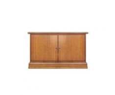 Meuble range-chaussure bas, petite taille, avec 2 compartiments et étagères réglables en hauteur, pour hall d'entrée ou couloir