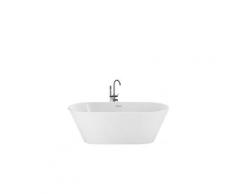 Baignoire îlot ovale en acrylique blanche havana iii