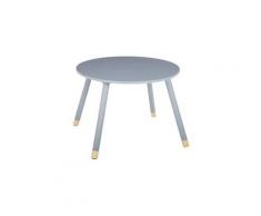 Table douceur gris pour enfant en bois ø60cm