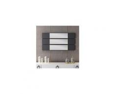 Homemania miroir otto avec 3 panneaux - pour salon, chambre, salle de bain - anthracite en bois, 15 x 2 x 90 cm