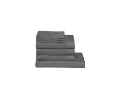 Seahorse pure linge de bain - 100% coton - drap de douche (70x140 cm) - gris