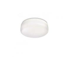 Plafonnier rond salle de bain baume led d26 cm ip44 - blanc